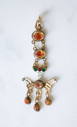 Pendentif Pendentif Saint Esprit, Or et Email 58 Facettes