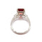 Bague Bague tourmaline rose orange diamants or blanc 58 Facettes