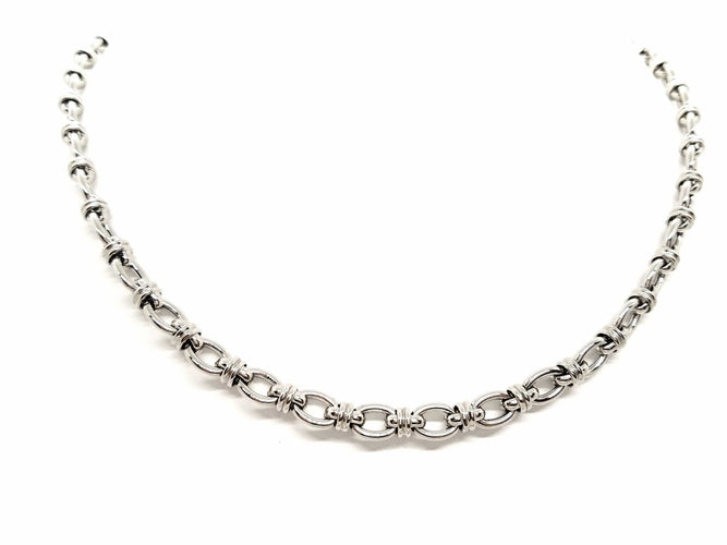 Collier Collier Or blanc 58 Facettes 06613CD