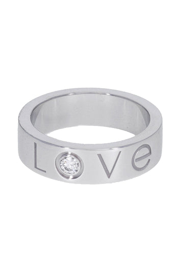 Bague 52 Bague CARTIER Love Charity 1 Diamant en Or Blanc 750/1000 58 Facettes 62276-58266