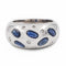 Bague 51 Bague Jonc Or blanc Saphir 58 Facettes 2282567CN