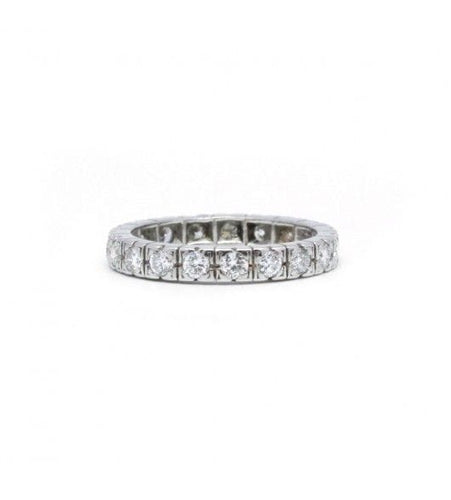 Bague 52 / Blanc/Gris / Platine 950 Alliance Platine & Diamants 58 Facettes 210221R