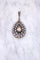 Collier Collier pendentif goutte ancien or et argent, diamants taille rose 58 Facettes