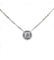 Collier 40 cm / Blanc/Gris / Or 750 Collier HALO Diamants 58 Facettes R220006