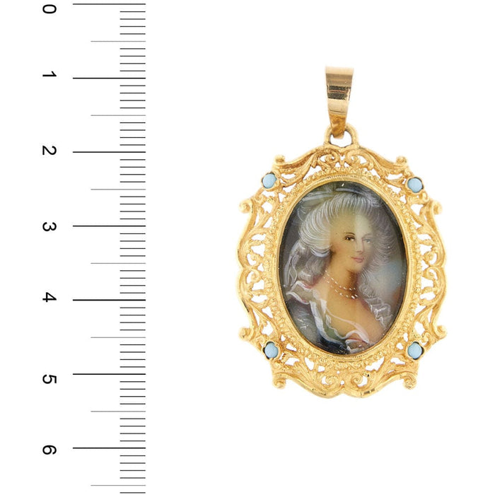 Pendentif Pendentif dame noble miniature 58 Facettes 31913