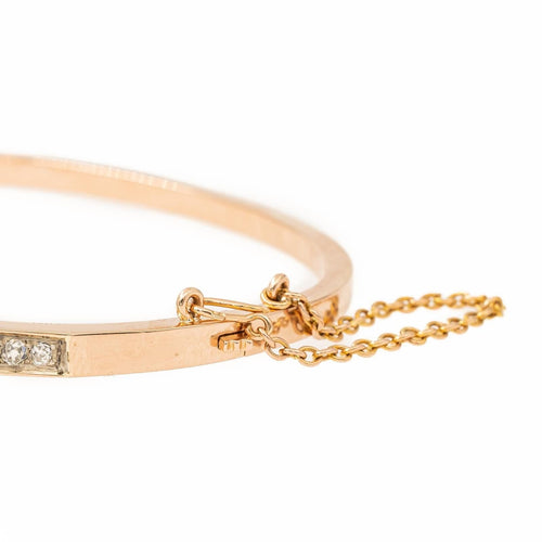 Bracelet Bracelet Jonc Or rose Diamant 58 Facettes 2112653CN