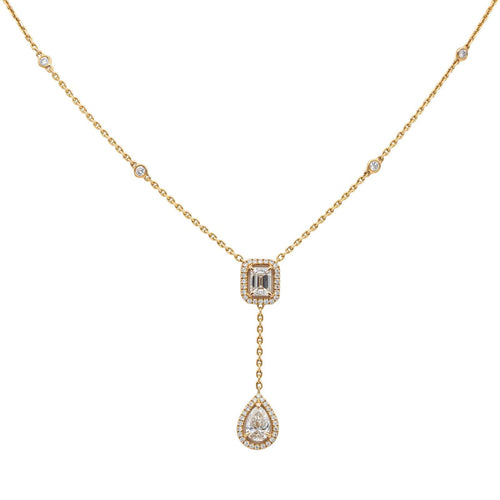 Collier Messika Collier My twin Or rose Diamant 58 Facettes 2801604CN