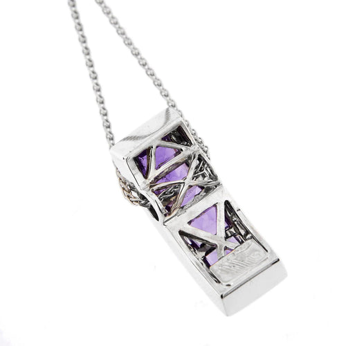 Collier Collier améthystes diamants 58 Facettes 23302