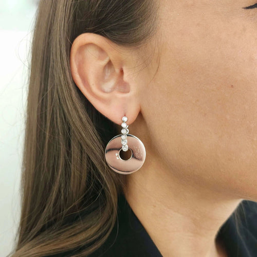 Boucles d'oreilles Boucles d'oreilles CHAUMET en Or blanc & diamants 58 Facettes