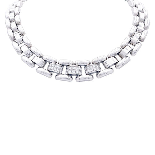 Collier Collier Chopard, "La Strada", or blanc, diamants. 58 Facettes 33113