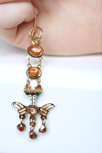 Pendentif Pendentif Saint Esprit, Or et Email 58 Facettes