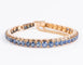 Bracelet Bracelet en or rose Napoléon III orné de saphirs 58 Facettes 0
