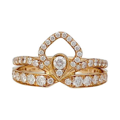 Bague 53 Bague Chaumet "Joséphine - Eclat Floral" en or rose, diamants. 58 Facettes 31805