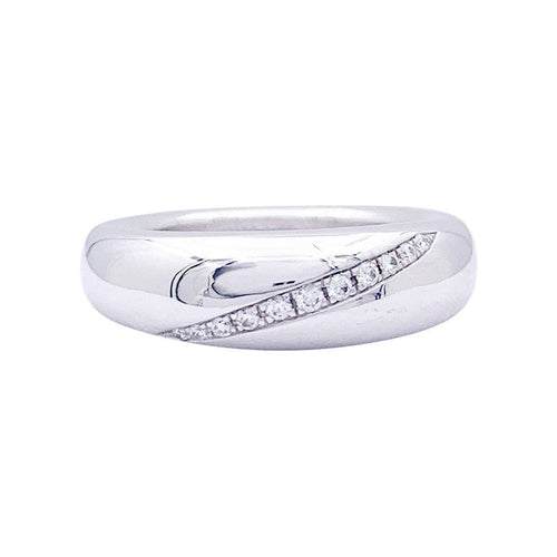 Bague 52 Bague Chaumet "Anneau" or blanc, diamants. 58 Facettes 33538