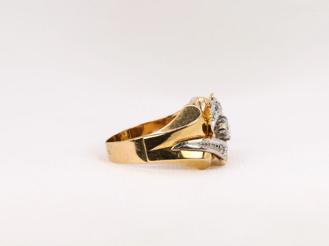 Bague Bague Tank en or et diamants 58 Facettes 446