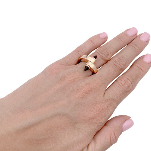 Bague 52 Bague Cartier, "Menottes", or rose, grenats rhodolites. 58 Facettes 32791