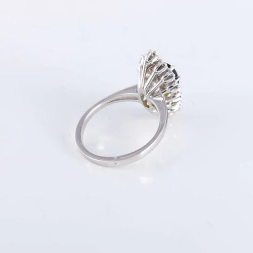 Bague Bague Marquise Saphir Diamants 58 Facettes