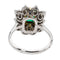 Bague 57 Bague Marguerite Or blanc Emeraude 58 Facettes 2735889CN