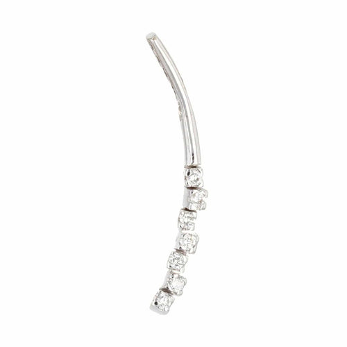 Pendentif Pendentif ligne de diamants or blanc 58 Facettes 22-123A