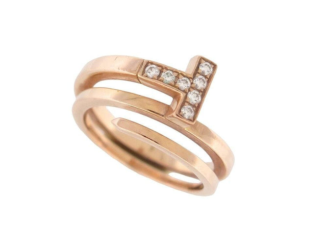 Bague 54 bague TIFFANY & CO wrap square t 60149830 t54 diamants et or rose 18k 58 Facettes 254105