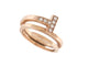 Bague 54 bague TIFFANY & CO wrap square t 60149830 t54 diamants et or rose 18k 58 Facettes 254105