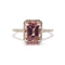 Bague Bague tourmaline rose diamants or blanc 58 Facettes