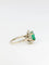 Bague Bague marguerite émeraude, diamants 58 Facettes 381
