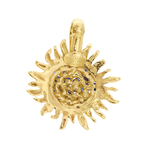 Pendentif Ciondolo sole con zaffiri 58 Facettes 33075