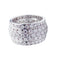 Bague 55 Bague Cartier, "Nigeria", pavage diamants. 58 Facettes 32832