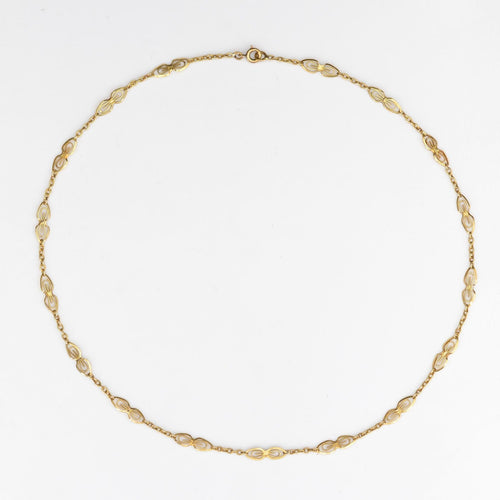 Collier Chaine ancienne en or ajourée 58 Facettes CVCH13