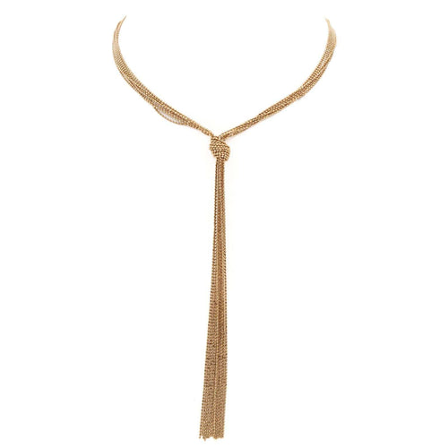 Collier Ginette NY Collier Sautoir Unchained Or rose 58 Facettes 2519838CN