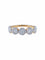 Bague Demi Alliance Fleurs Or jaune diamants 58 Facettes