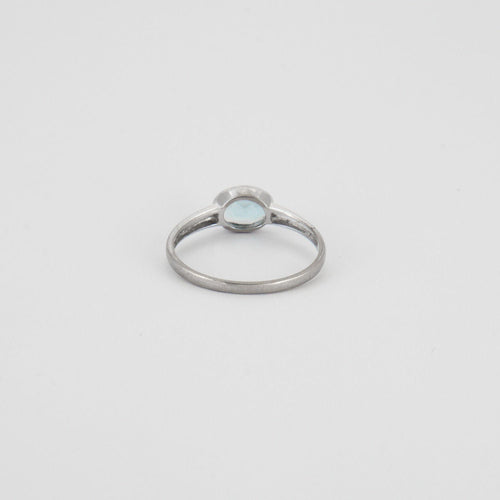 Bague 56 Bague Solitaire Topaze bleue 58 Facettes EL2-39