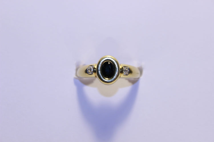 Bague 60 Bague Diamants et Saphir 58 Facettes