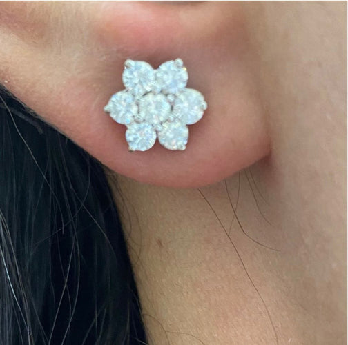 Boucles d'oreilles Boucles d'oreilles en or blanc 58 Facettes