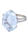 Bague 55 Bague Or blanc Aigue-marine 58 Facettes 082581