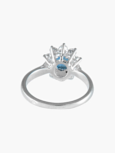 Bague 52 Bague Marguerite Saphir et Diamants 58 Facettes
