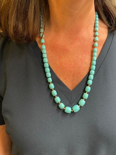 Collier COLLIER CHUTE TURQUOISES 58 Facettes 054561