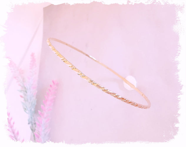 Bracelet Bracelet Jonc ciselé 5,36 gr Or Rose 58 Facettes AA 1495