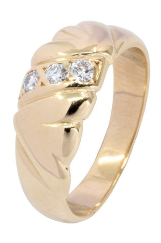 Bague 50 BAGUE MODERNE DIAMANTS 58 Facettes 048751