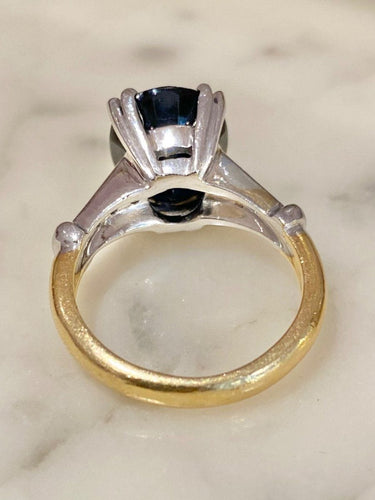 Bague 55 Bague 2 Ors Saphir Diamants 58 Facettes