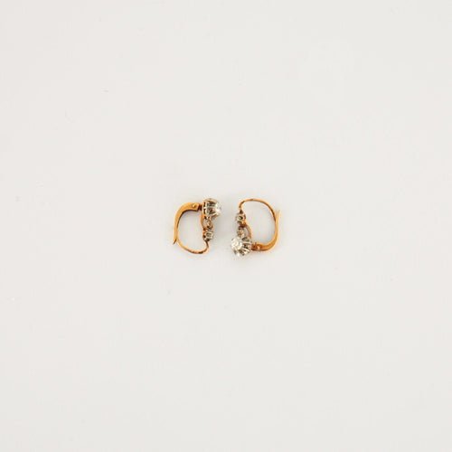 Boucles d'oreilles Boucles d'oreilles dormeuses anciennes Diamants 58 Facettes EL2-95