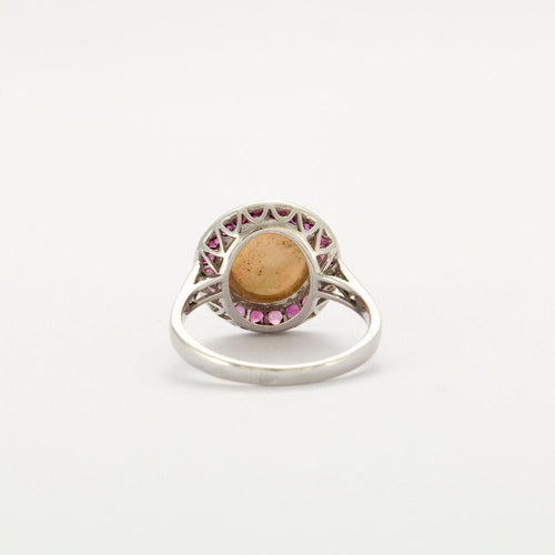 Bague Bague Opale Rubis 58 Facettes
