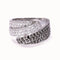 Bague 56 Bague pavage diamants blanc et noirs 58 Facettes DV/13