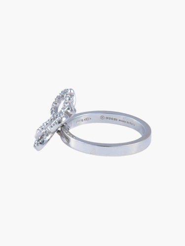 Bague Bague Or Blanc, Forme Papillon Pavage en diamants 58 Facettes