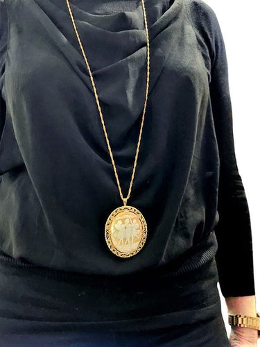 Broche BROCHE PENDENTIF CAMÉE ART NOUVEAU 58 Facettes 046111