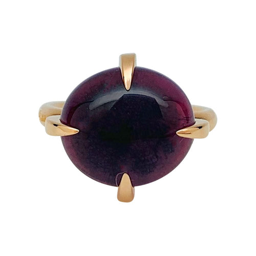 Bague 50 Bague Pomellato "Veleno" or rose et améthyste. 58 Facettes 31401