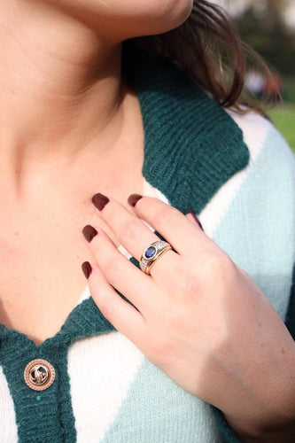 Bague 53 Bague Or jaune Saphir 58 Facettes 1875613CN