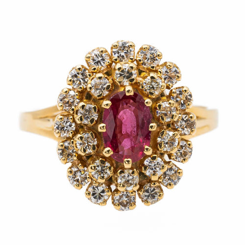 Bague 51 Bague Pompadour Or jaune Rubis 58 Facettes 2719086CN