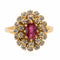 Bague 51 Bague Pompadour Or jaune Rubis 58 Facettes 2719086CN